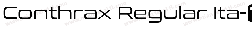 Conthrax Regular Ita字体转换